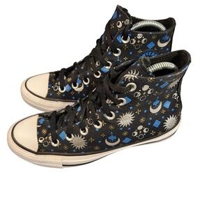 Converse Chuck Taylor‎ All Star Shoes Mens Size 6 Black High Top Celestial Print